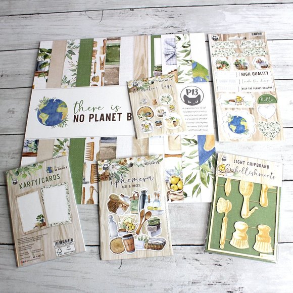 P13 Scrapbook Cardstock Paper Pad Chipboard Tags Embellishments Tags - Picture 1 of 10